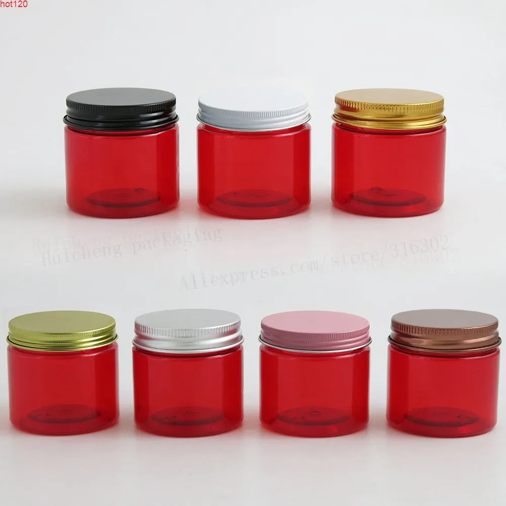 24 X Travell 60g Red Pet Crème Contenants Cosmétiques Jar 60cc 2oz Make Up BottlesBood