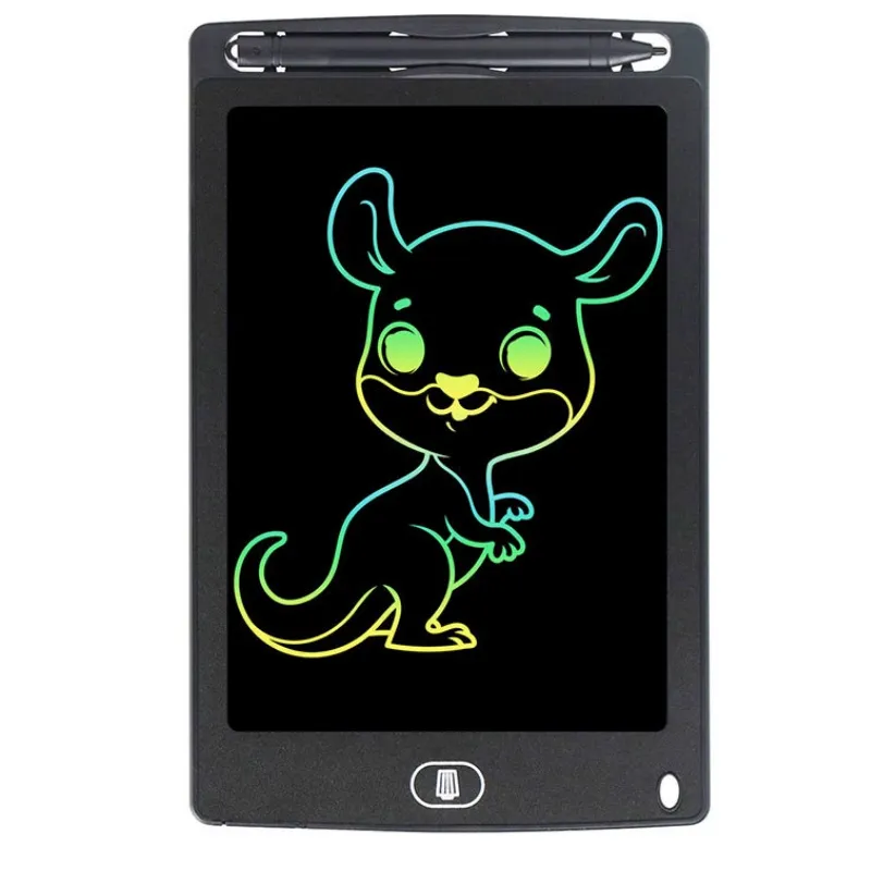 Tavoletta per scrittura LCD a colori da 8,5 pollici Lavagna elettronica Tappetino per scrittura Tavolo da disegno digitale Tavolette grafiche colorate Un tasto trasparente