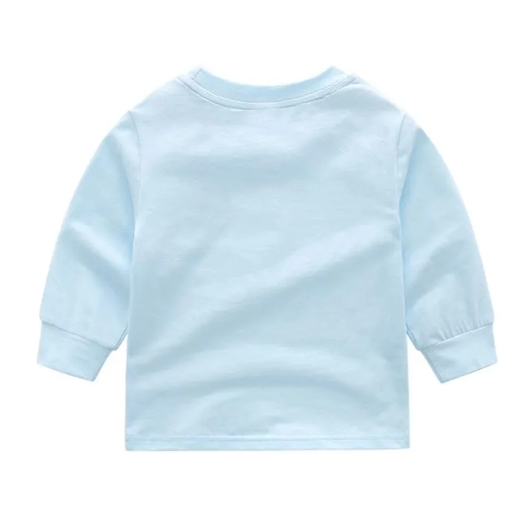 Spring Fall Baby Boys Girls T-shirts Kids Long Sleeve Plaid T-shirt Childern 100% Cotton Casual Shirt Child Pullover Girl Sweatshirt