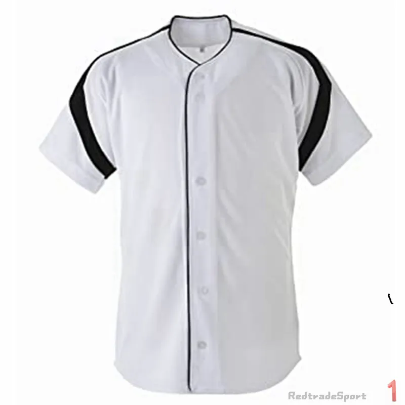 Personnalisez les maillots de baseball Vintage Logo vierge Cousu Nom Numéro Bleu Vert Crème Noir Blanc Rouge Hommes Femmes Enfants Jeunesse S-XXXL 18CDV