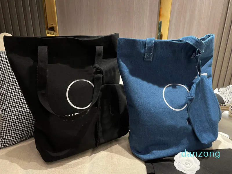 Designer-Damentaschen, 2 Farben, luxuriöse Einkaufstaschen aus Segeltuch mit großem Fassungsvermögen, Briefdruck-Designer-Tragetasche, klassisch