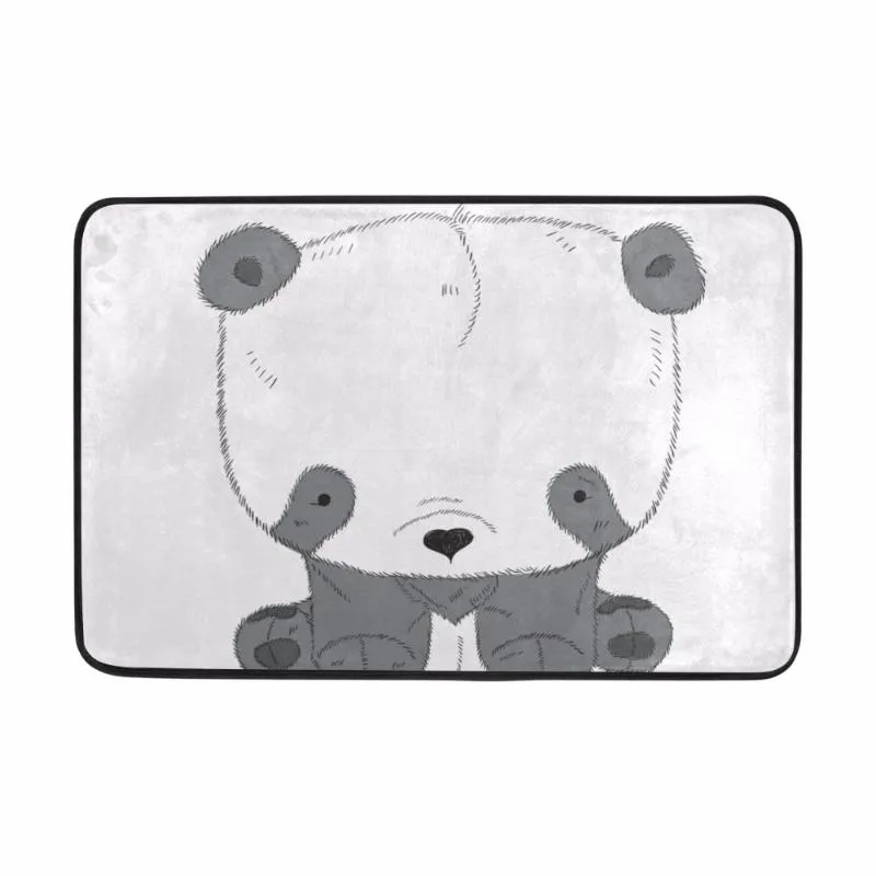 Tappetini da bagno Simpatico panda stampato Tappetino di benvenuto Tappeto antiscivolo Cartone animato Bagno e toilette Tapis Salle De Bain Tappeto in camera da letto