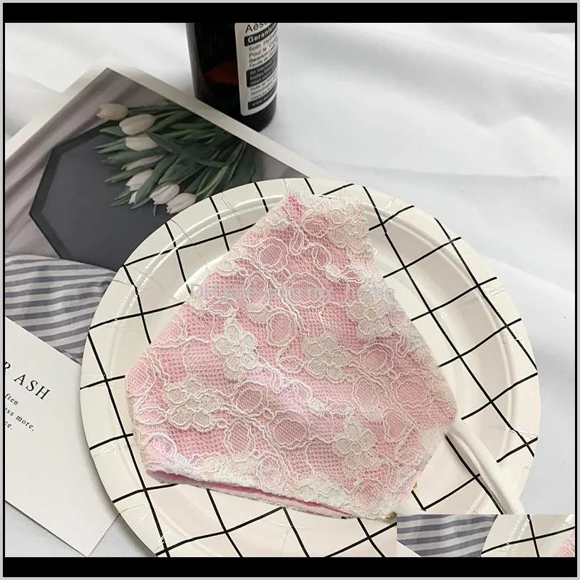 masks type of dust-proof, breathable and uv resistant lace double layer cloth
