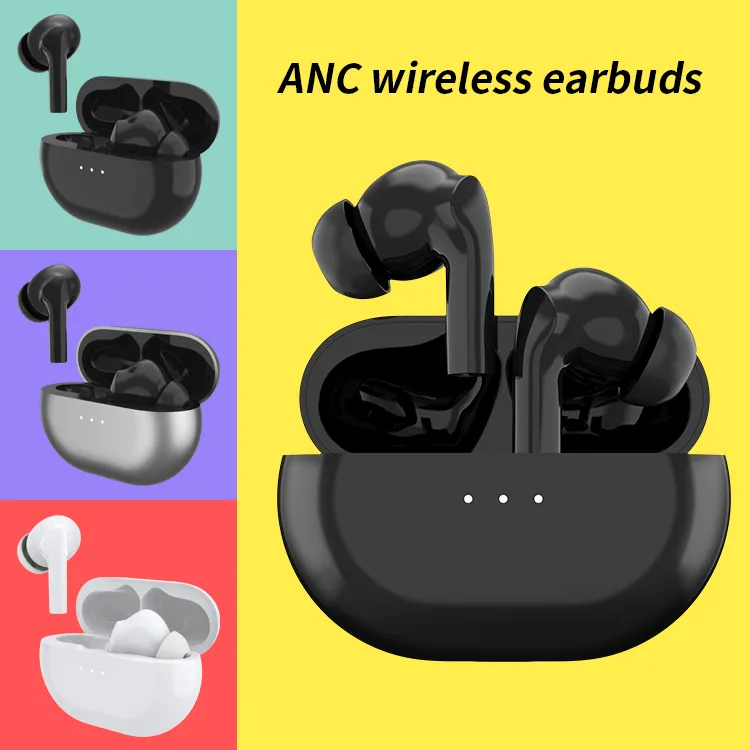 ANC Bluetooth Kulaklık Aktif Gürültü Azaltma TWS Kablosuz Stereo Kulaklık Şarj Kutusu Ile Güzel Ürün Kulaklık XY-50