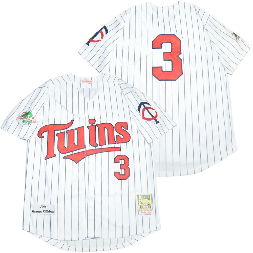 1959 1969 1972 1987 1991 Retro Baseball 3 Harmon Killebrew Jersey 6 Tony Oliva 14 Kent Hrbek Pullover Pinstripe Vintage White Blue Grey Beige Team
