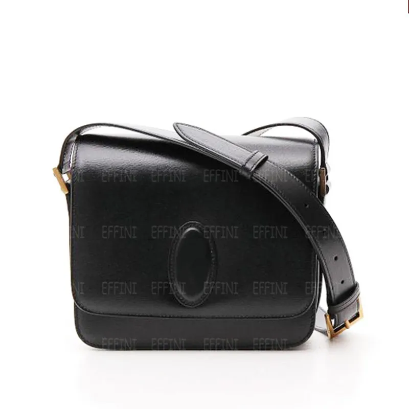 Mini LE 61 Saddle Shoulder Bag Luxurys Designer Crossbody Handbags Purse Women's EFFINI Vintage Debossed Stamp Cowhide Genuine Leather Cross Body Messenger Bags