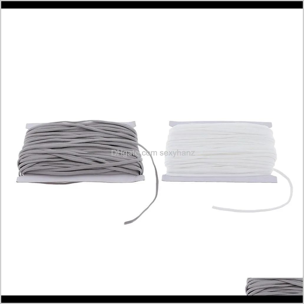 2 rolls 5mm elastic stretch cord string waist band for cuff crafts jewelry