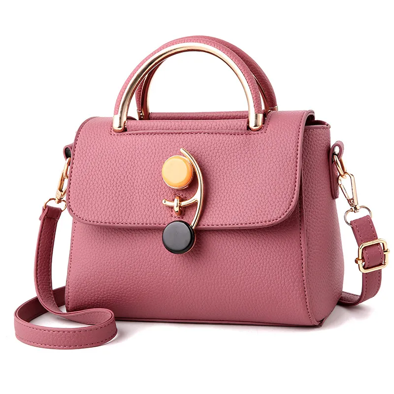 Hbp bolsas bolsas bolsas bolsas mulheres carteiras moda bolsa bolsa de bolsa pu espuma de ombro cor-de-rosa cor