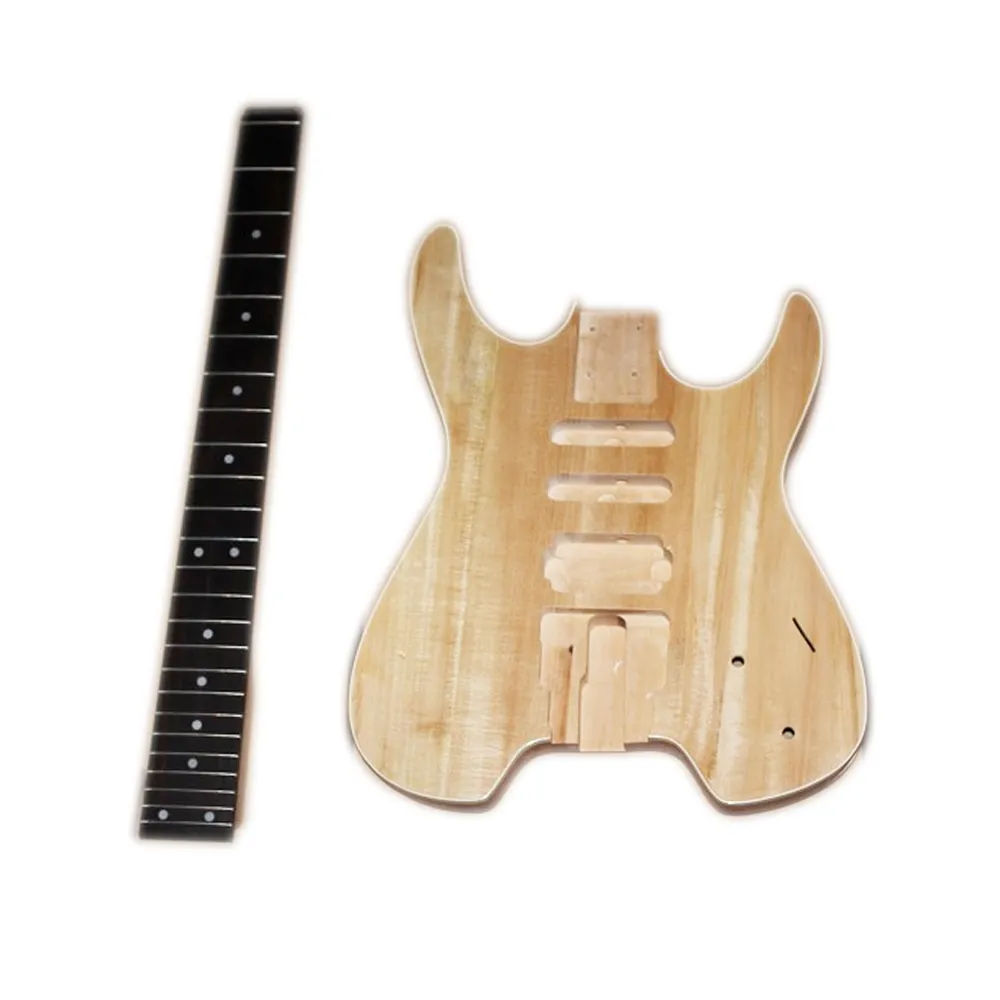 Headless Headless Electric Guitar Kit With Brasswood Body And Maple Neck DIY Paint Free From Four seasons home 100 DHgate.Com