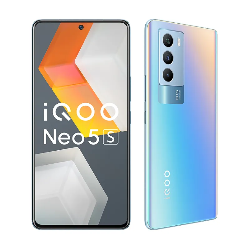 Original Vivo IQOO NEO 5S 5G Mobiltelefon 8GB RAM 128GB 256GB ROM OCTA Core Snapdragon 888 48MP AI NFC Android 6.62 "Fullskärm Fingeravtryck Id Face Wake Smart Cell Phone