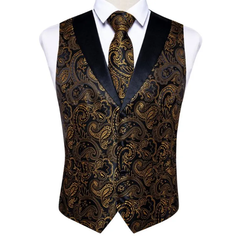 Gold waistcoat deals and tie