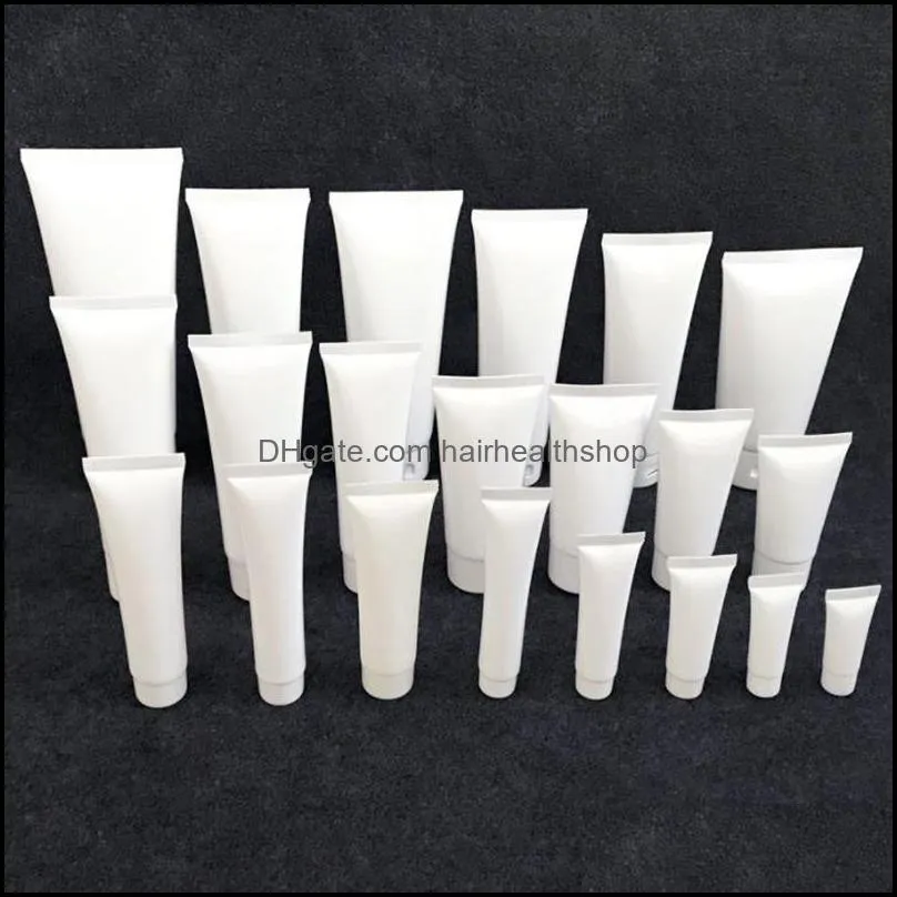 Empty Mini Soft Cosmetic Hand Cream Tube, white hoses, squeeze bottles, Plastic Cosmetic Container Fast Shipping F1941