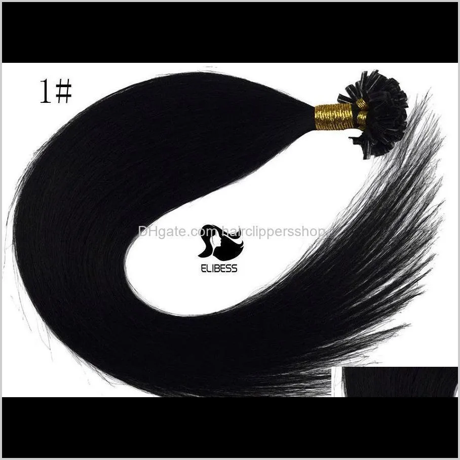 7a new arrival 1g/s 100g/lot pre-bonded fusion nail u-tip hair extension 16