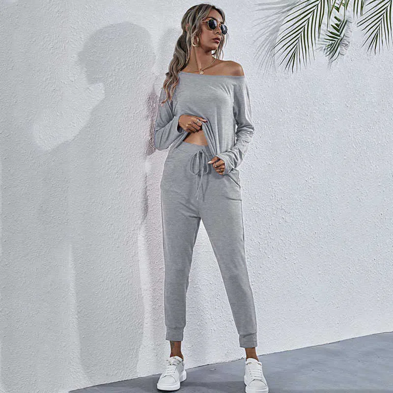 Spring Loungewear Women Pajama Set Lounge Wear Set Homewear Ladies Sleepwear Sleep Wear PJS Women 210622