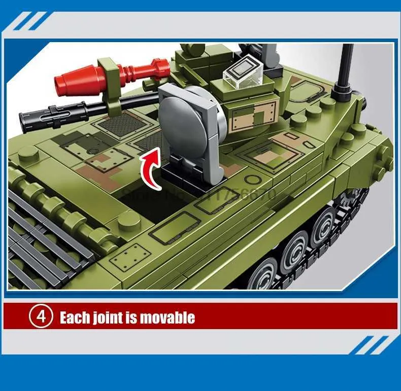 SEMBO Military Series Reloaded Type 85 Main Battle Tank Building Blocks