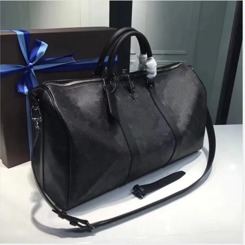 2021 Duffle bag Classic 45 50 55 Travel luggage for men real leather Top quality women crossbody totes shoulder Bags mens womens handbags AAAAA8