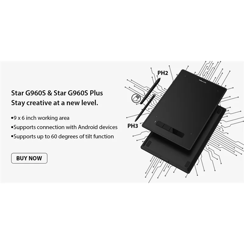 XP Pen Star G960/960S/S Plus Graphics Digital Drawing 8192 Levels