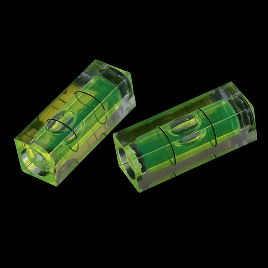 thumbnail image 2 of 5-Pack Mini Spirit Level Bubble Vials - 29x10x10mm Acrylic Squares For DIY & Tool Repair 2 of 9