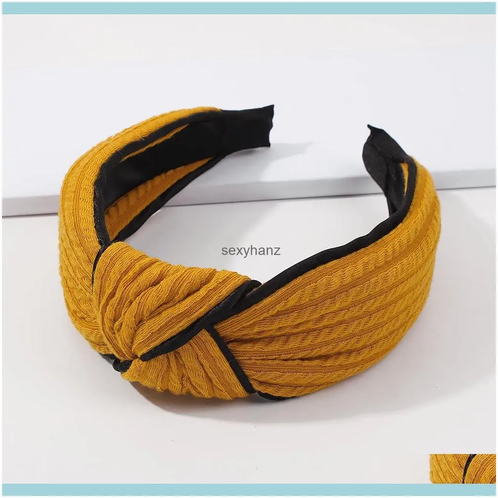 Solid Color Knotted Headband Soft Velvet Hairband For Women Fashion Wide Middle Cross Hair Hoop Winter Hair Jewelry Best Gifts