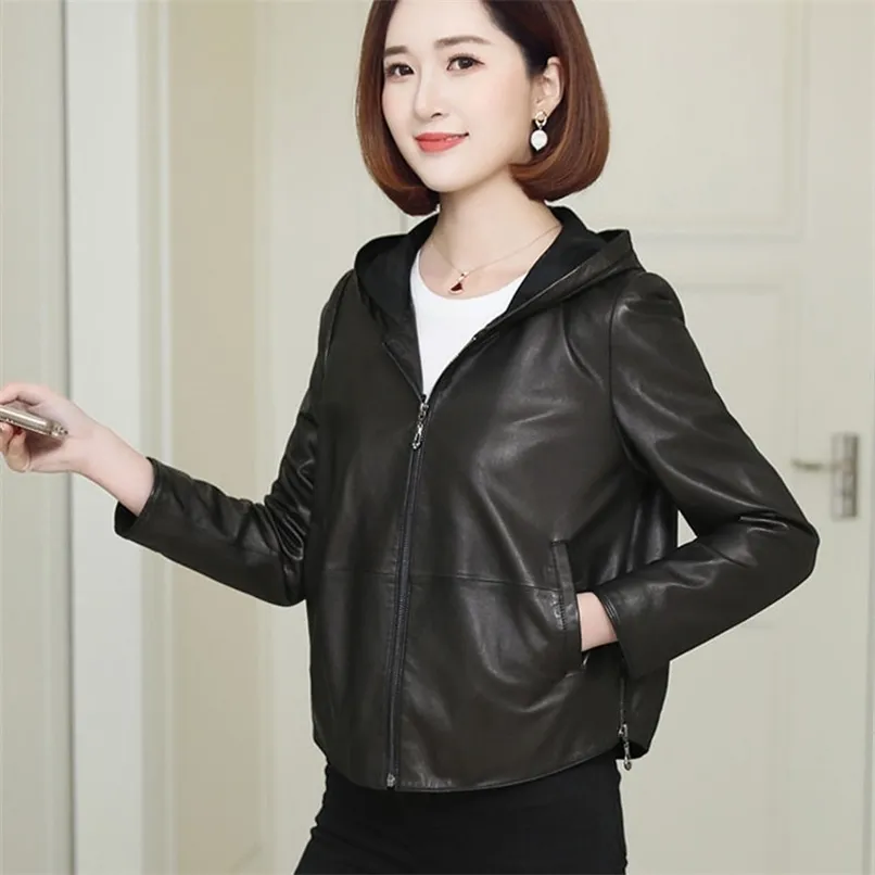 Women's plus size leather jackets only top