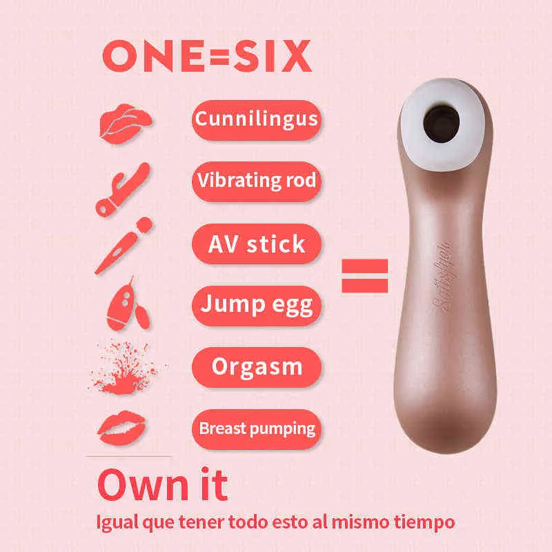 NXYVibrator satisfactioner Pro 2+ Sucking Vibratori Punto G Coppia Silicone Vibrazione capezzolo Ventosa giocattoli sessuali per donna stimolatore clitorideo Sex 1123