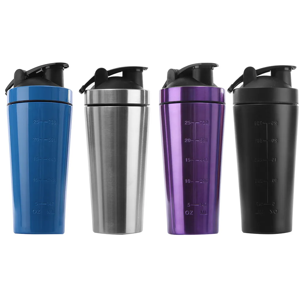 Whey Protein Sports For Water Bottles Gym Nutrition Blender Cup Stainless Steel Vacuum Insulation Water Cup