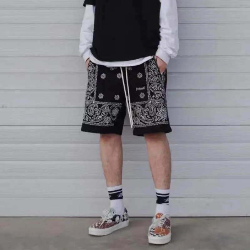 Compra Pantalones Cortos Para Hombres Zottsoz Sueltos Casuales Hombres De  Verano Bandana Paisley Patrón De Algodón Sweetpants Hip Hop Harajuku Sport Pantalones  Cortos Streetwear Barato | Entrega Rápida Y Calidad | Es.Dhgate