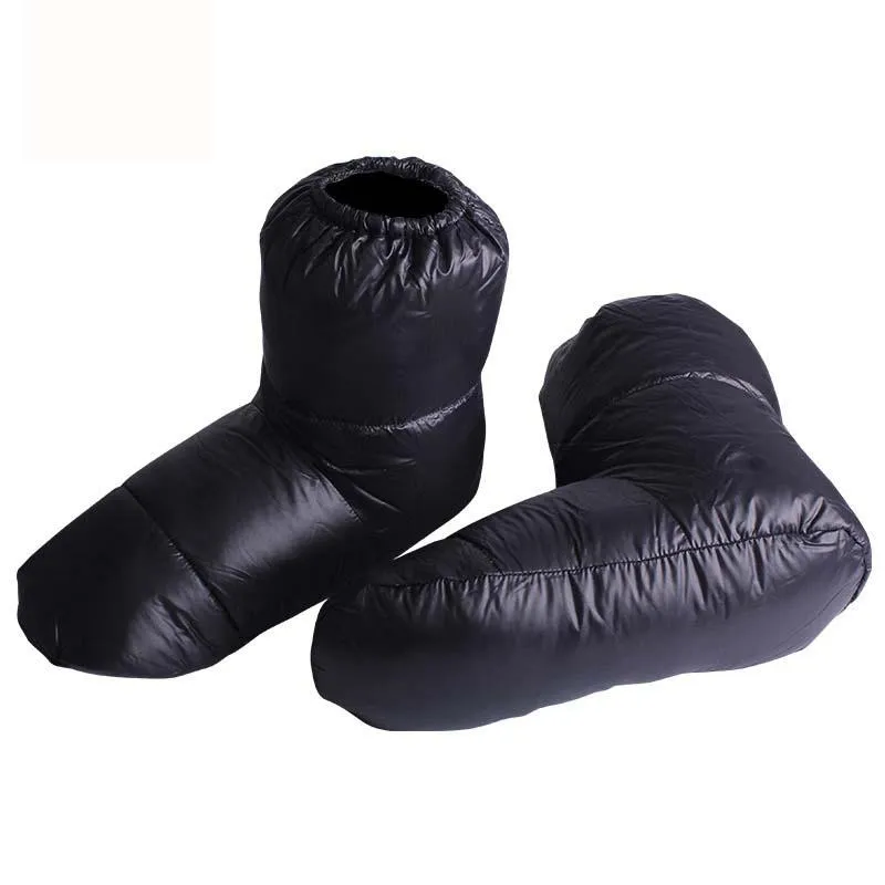 Outdoor Feather Socks Shoe Sleeping Bag Slippers Camping Down Winter Keep Warm Water Proof Bags