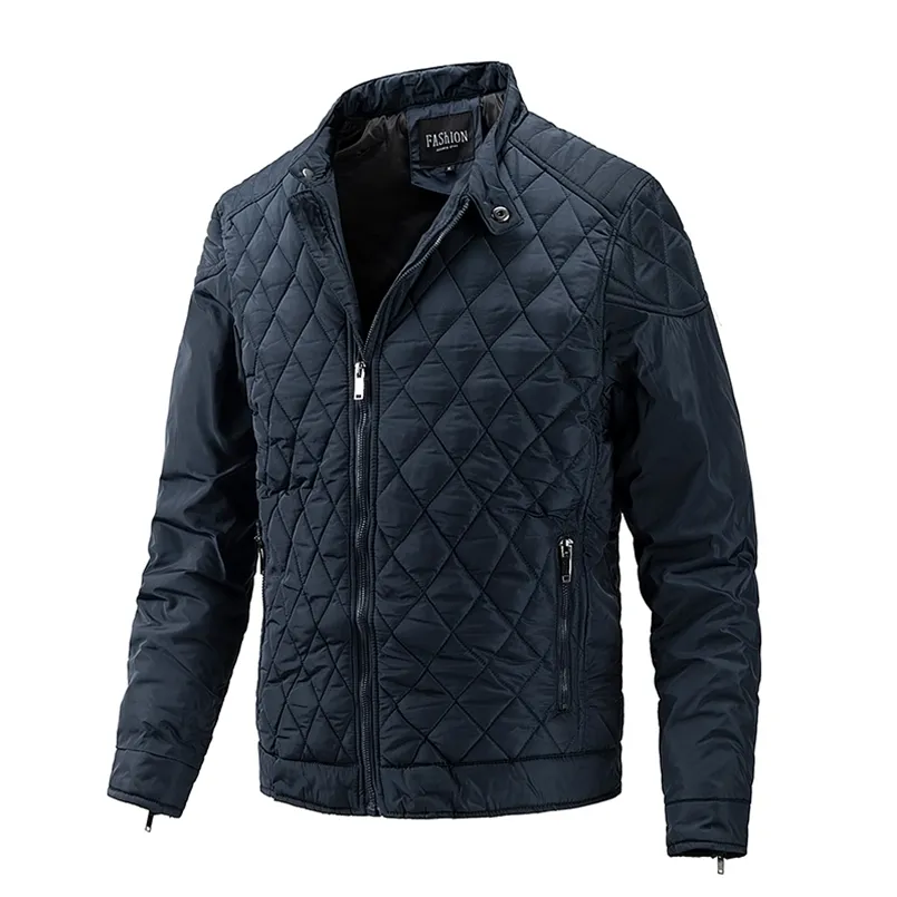 アオペソン基本パーカー男性カジュアルスタンドカラーソリッドカラー暖かいコートファッションシンプルな高品質冬のジャケットS 211129