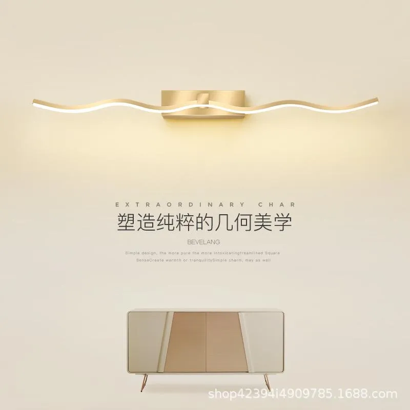 Wall Lamps Modern Led Wood Mirror Light Arandela Luminaire Lampada Camera Bedroom