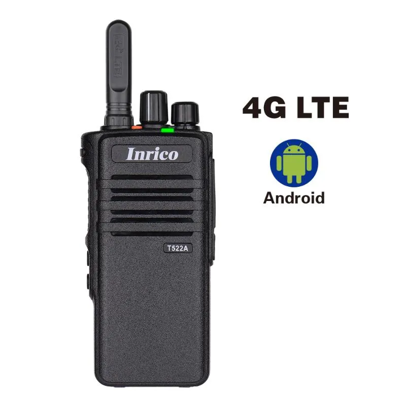 Inrico T522A Zello App 4G Radio Poc Walkie Talkie طويل المدى GPS بلوتوث اللاسلكية الاتصال الداخلي الروبوت