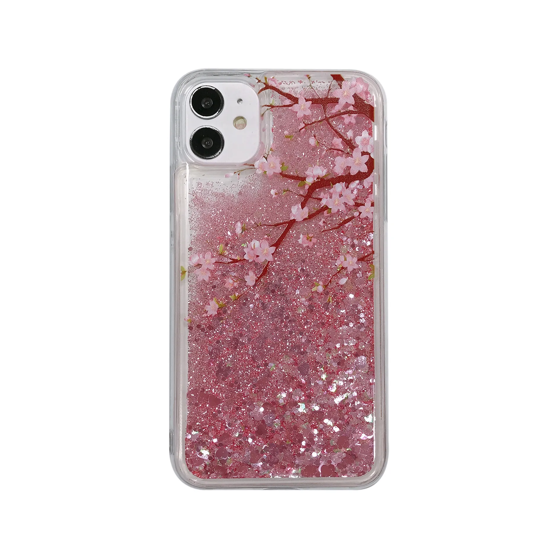 Quicksand Liquid Phone Cases Pour iphone 12 mini 11 pro max xs x xr 7 8 plus Samsung Galaxy S20 Ultra S9 S8 Luxe Paillettes Flottant Étincelle Brillant Bling Couverture