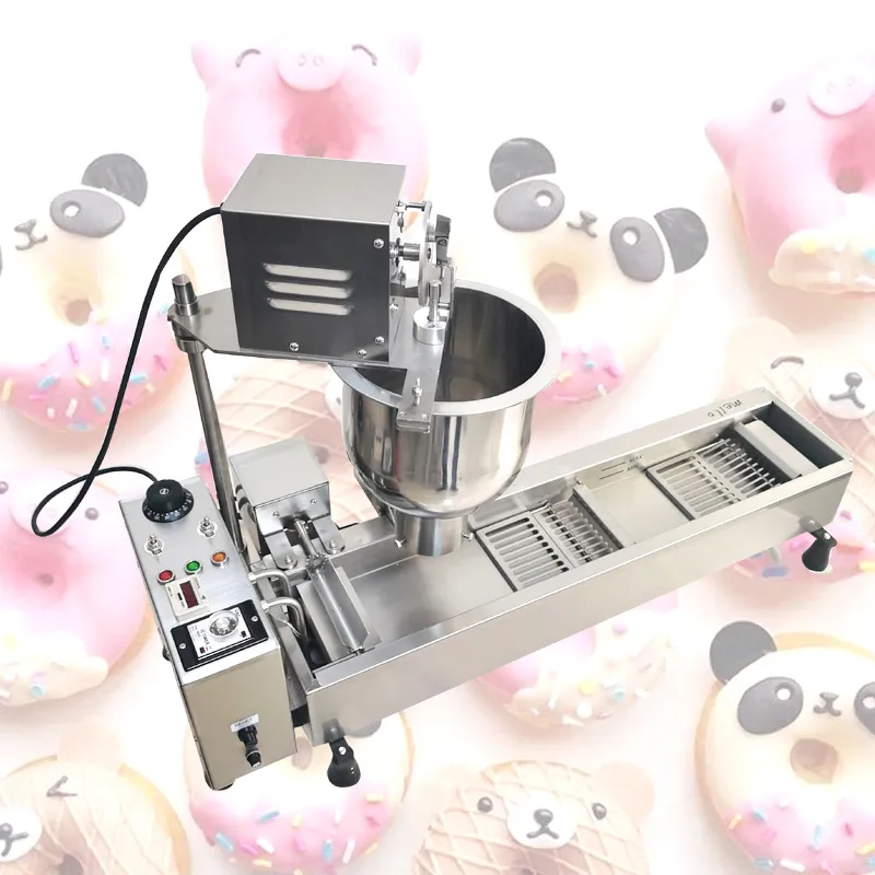 110V 220V Donut Machine Entièrement Automatique Friteuse Gâteau Dessert Boutique Donuts Maker