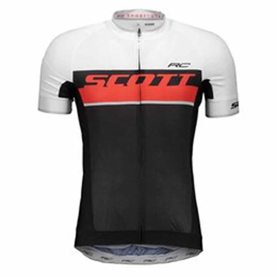 Scott Pro Team Męskie rowerze Krótkie rękawy Koszulki Jersey Road Racing Koszulki Jazda na rowerze Topy Oddychające Sporty Outdoor Sports Maillot S21041962 \ t