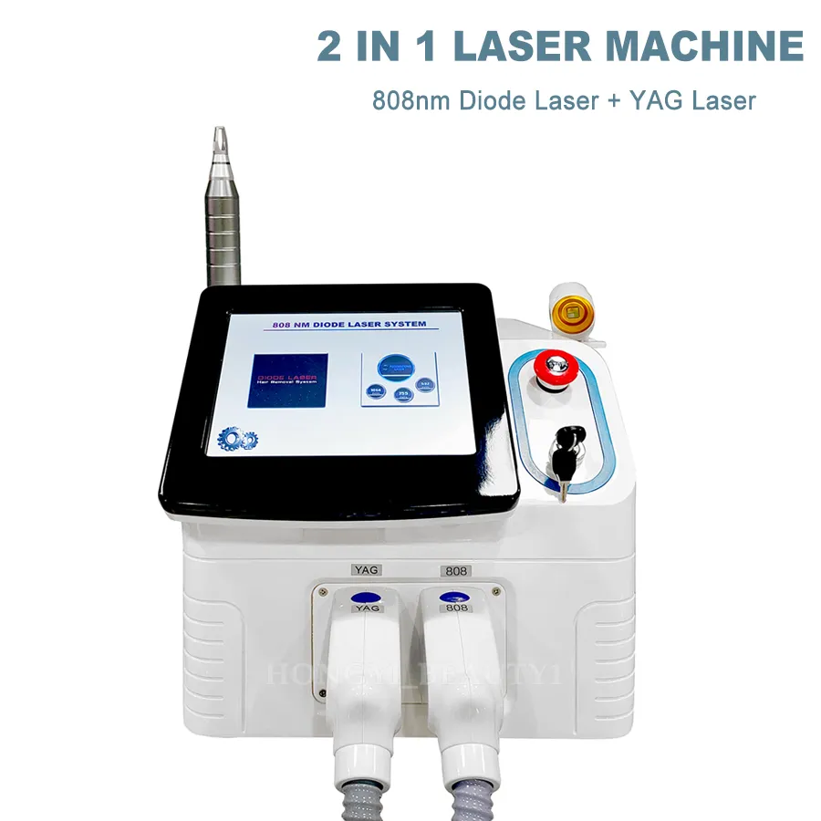 Diodo Laser Depilação de gelo 808nm Máquina de remoção de cabelo Picossegundo pico lazer q interruptor nd yag tatuagem Remova o rejuvenescimento da pele