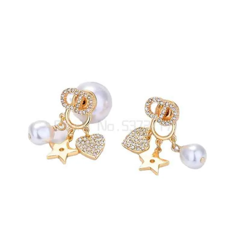 Luxus Für Frauen Mode Schmuck Gold Farbe Vintage Perle Anhänger Tropfen Ohrringe Hochzeit Ohr Zubehör