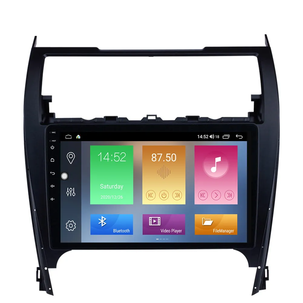 Android Car DVD GPS Navi Multimedia Player 10,1 polegadas para Toyota Camry 2012-2017 com suporte de música Retrovisor da câmera TPMS