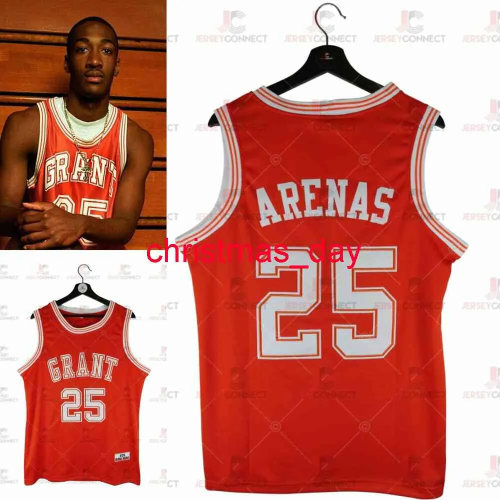 100% gestikte Gilbert Arenas Ulysses S. Grant High School Basketball Jersey Mens Dames Jeugd Aangepaste Naam Naam Jerseys XS-6XL