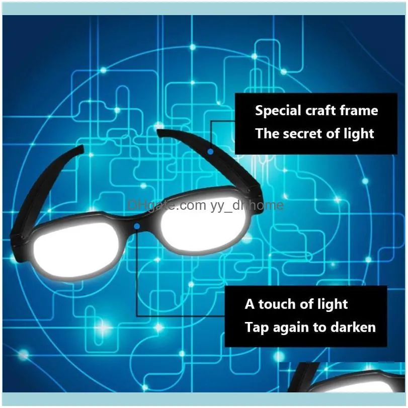 Led Luminous Sand Sculpture of Two Light-emitting Glasses Wireless LED Goggles Loading Force Two Spoof Props1