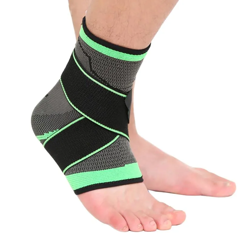 Apoio de tornozelo elástico cinta de nylon brace esportes basquete futebol Tornozeleira esporte fitness achilles tendon