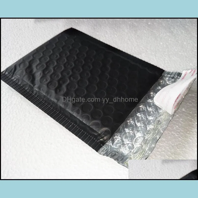 Gift Wrap 100pcs 110*130mm Black Bubble Envelopes Bags Mailers Padded Envelope With Mailing Bag Aluminum Foil