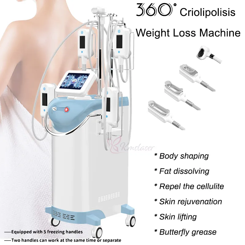 360 Cooling System Body Slimming Cryolipolysis Machine Fat Freezing Cellulite Removal Cryotherapy Equipment