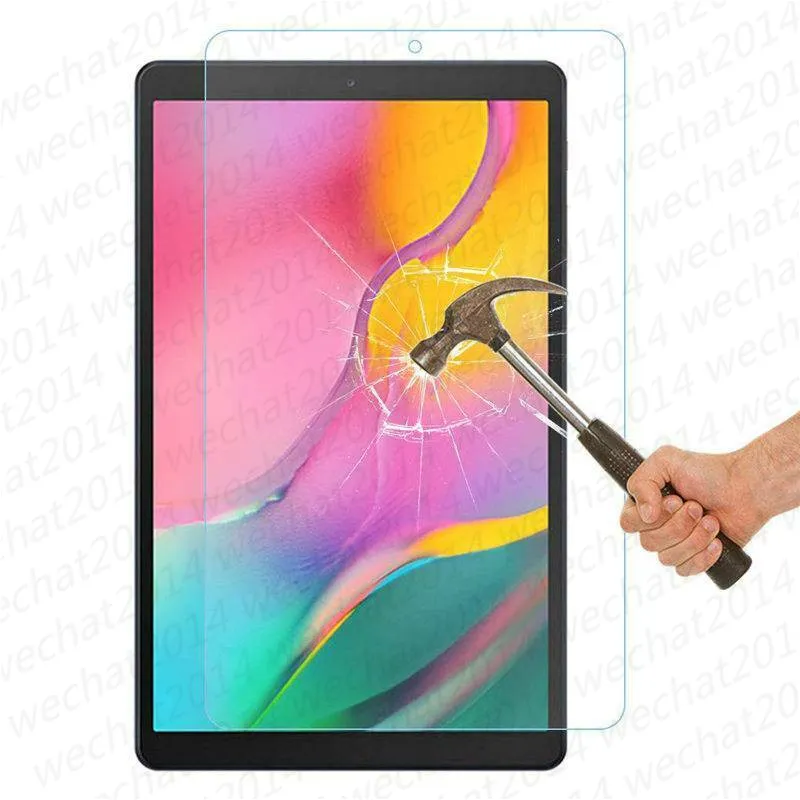 100 pièces protecteur d'écran antidéflagrant 9H 0.3mm en verre trempé pour Samsung Galaxy Tab A E S S7 A7 T550 T560 T580 T590 T800 T810 T500 T510 T830 T860 T583 P5200