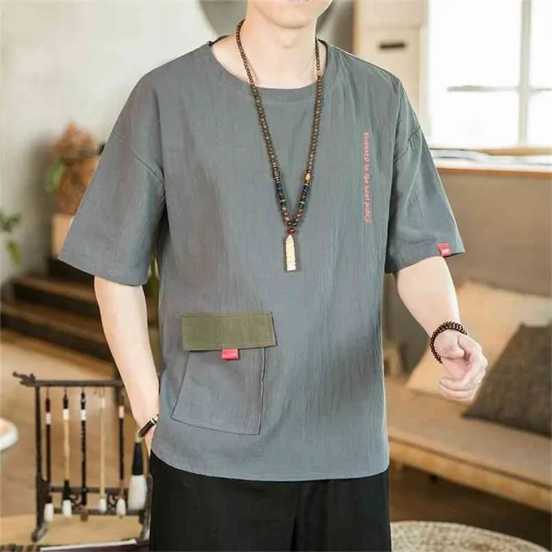 半袖Tシャツ男性夏の緩いTシャツトップティーヒップホップパンクロックファッション服プラスサイズM-4XL 5xl oネック210716