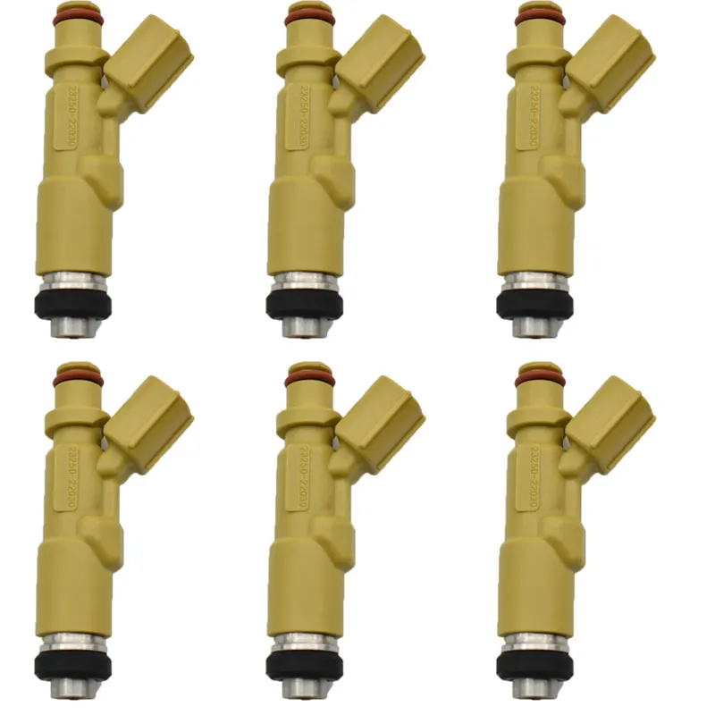 6pcs 23250-22030 23209-22030 Fuel Injector Nozzle For Toyota Celica 2000~2005 1.8L 2ZZ-GF