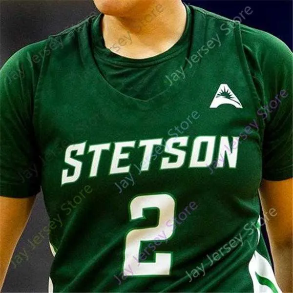 Custom 2020 Stetson Hatters Basketball Jersey NCAA College Rob Perry Mahamadou Diawara Christiaan Jones Jahlil Rawley Joel Kabimba