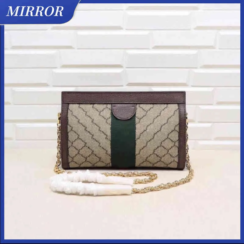 MIRROR TOP Quality Fashion Designer G Classic Evening Bag Original Shoulder Wallet Luxury Brand Chain Packet