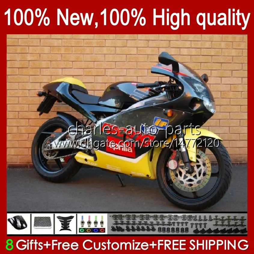 Fairings for Aprilia RSV RS 125 R RR 125RR RS125 99 00 01 02 03 04 05 36NO.64 RS4 RS-125 RSV125 RSV-125 1999 2000 2001 2002 2003 2004 2005 Yellow Grey RSV125RR 99-05 Body Kit