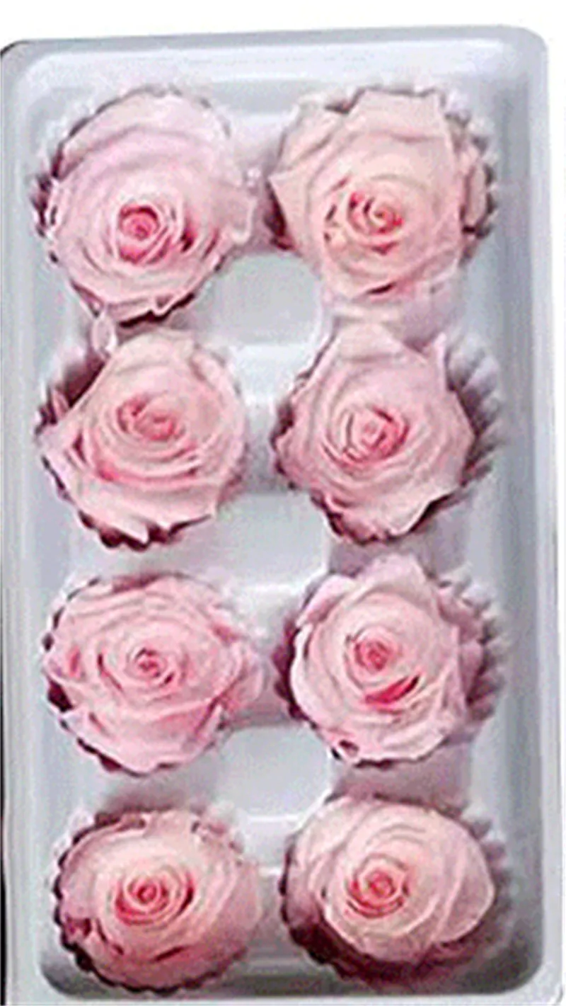 Confezione regalo di rose Fiore eterno 8 pezzi scatola di fiori conservati fatti a mano Rosa eterna presente lei a San Valentino Festa della mamma B5604656