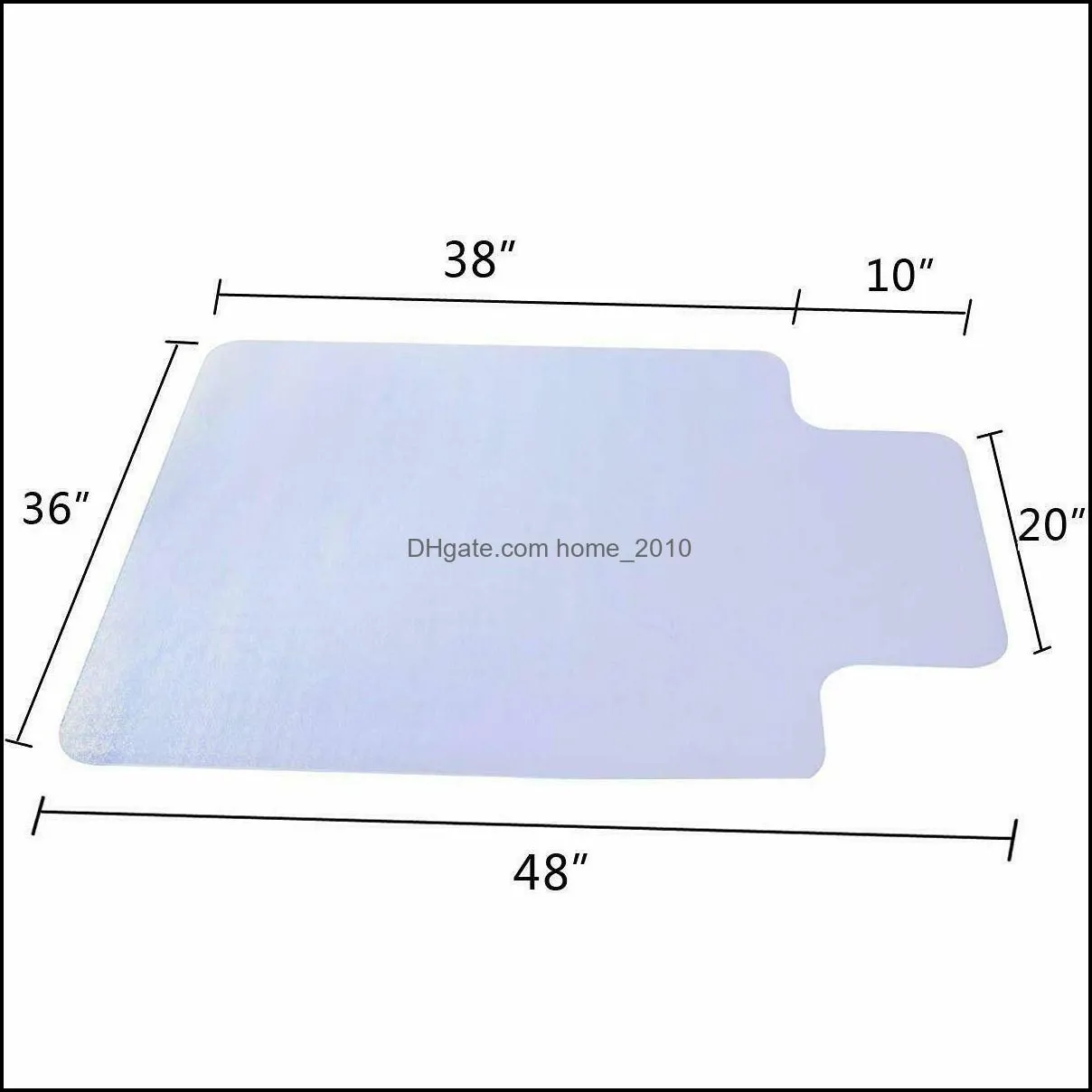 الأثاث الآخر Garden36 × 48 Clear Chair Mat Home Office Computer Desk Carpet PVC Protector Drop Drop